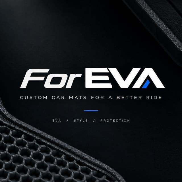ForEVA logo: custom car mats for a better ride